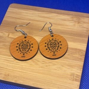 Leo Zodiac Sign Earrings
